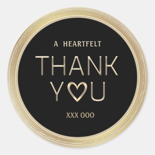 Sticker Rond Merci du Prix du bénévole pour les années de servi (Devant)