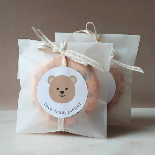 Sticker Rond Merci du visage de l'ours