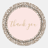 Merci Empreinte de léopard rose Brown crème