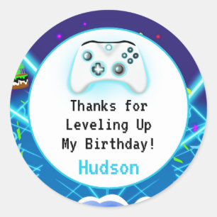 Sticker Rond Merci Epic Joueur Anniversaire Critique Hit!