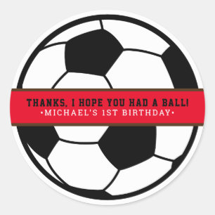 Sticker Rond Merci favori du football américain