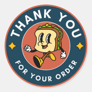 Sticker Rond Merci Gift