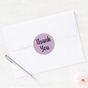 Sticker rond Merci Lilac