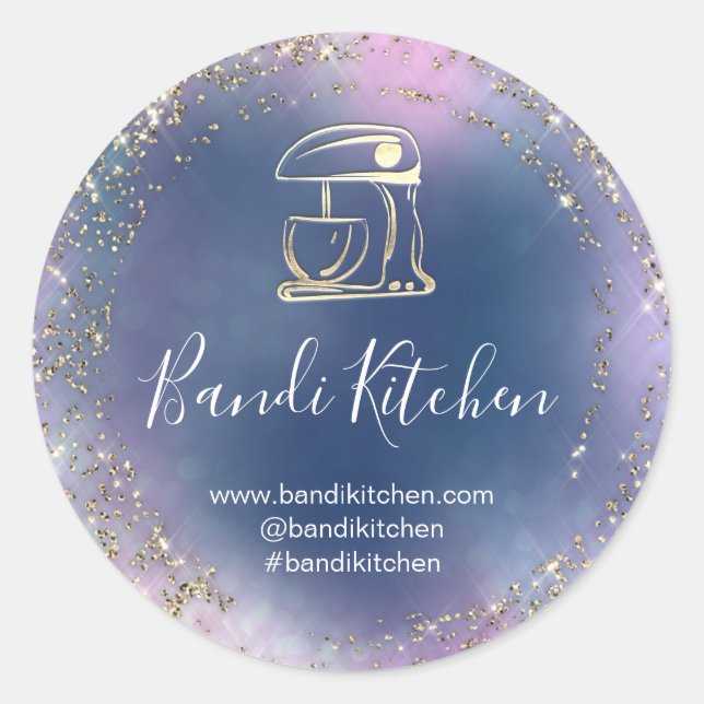 Sticker Rond Merci Logo Cuisine Cuisine Chef boulangerie (Devant)