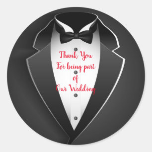 Sticker Rond Merci mariage