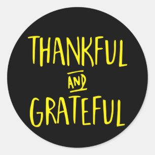 Sticker Rond Merci Mariage Noir Et Jaune / Fête