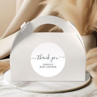 Sticker Rond Merci minimaliste moderne du Baby shower