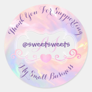 Sticker Rond Merci Pour Appuyer Mon Culte De La Petite Entrepri