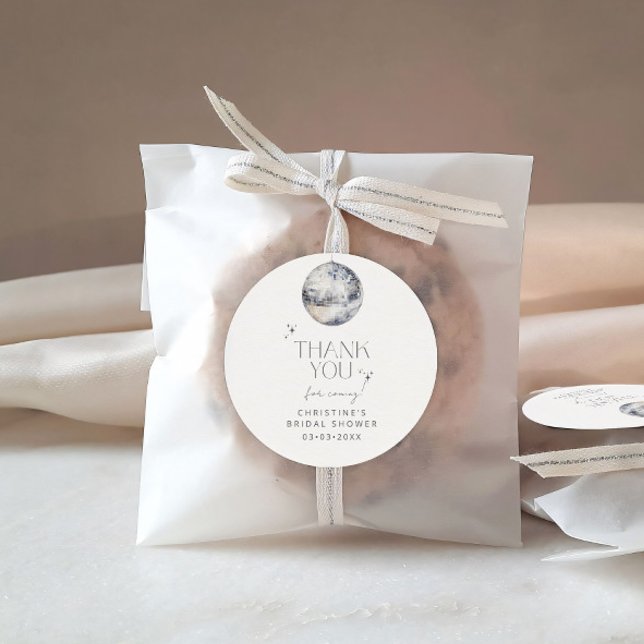 Sticker Rond Merci pour la fête disco  (Créateur téléchargé)