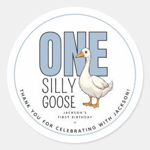 Sticker Rond Merci pour le premier anniversaire de One Silly Go