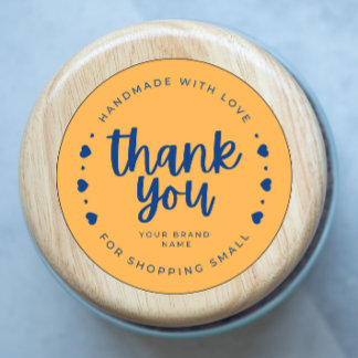 STICKER ROND MERCI POUR LE SHOPPING PETITS TICKERS