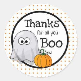Sticker Rond Merci Pour Tout Ce Que Vous Avez Boo | Halloween M