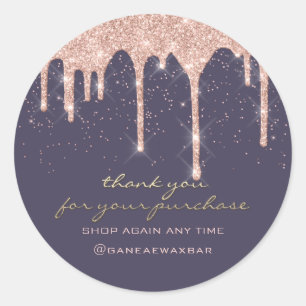 Sticker Rond Merci Pour Votre Achat Boutique De Détail Sur Mesu