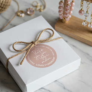 Sticker Rond Merci pour votre code Promo de script tendance de 