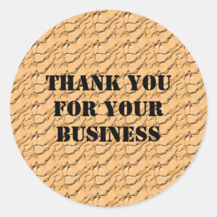 Sticker Rond Merci professionnel pour votre entreprise