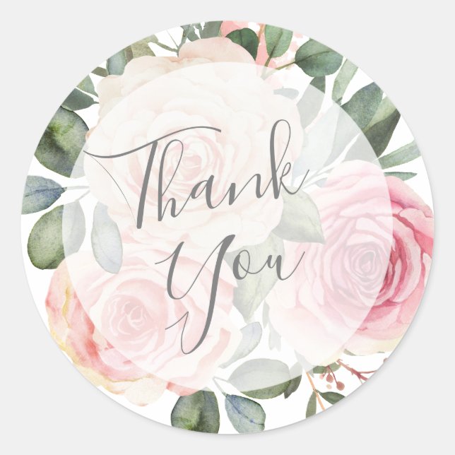 Sticker Rond Merci Seal (Devant)