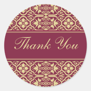 Sticker Rond Merci Seal