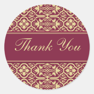 Sticker Rond Merci Seal