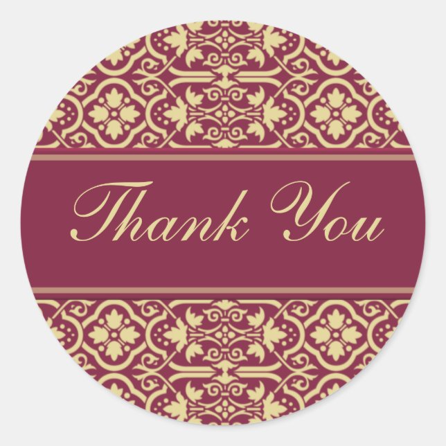 Sticker Rond Merci Seal (Devant)