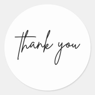 Sticker rond Merci simple