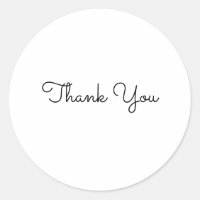 merci simple carte de style de texte minimal