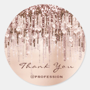 Sticker Rond Merci Small Business en ligne Diamonds Rose Driver