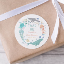 Merci Sous Le Baby shower De La Mer