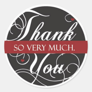 Sticker Rond Merci tellement