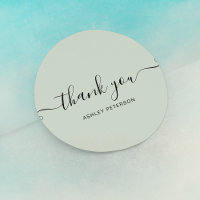 Merci typographie minimaliste sauge vert