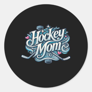 Sticker Rond Mère de hockey stimulée