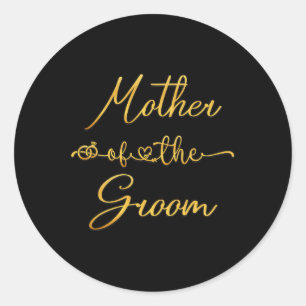 Sticker Rond Mère De La Groom Mariage Idée De Fête Pour Elle