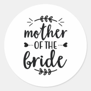 Sticker Rond Mère de la mariée