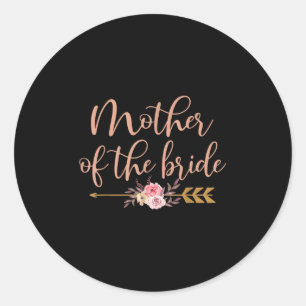 Sticker Rond Mère De La Mariée Fête des mariées Cadeau Mariage