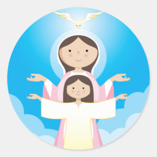 Sticker Rond Mère de Mary de Dieu