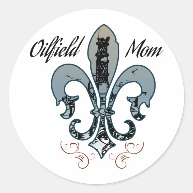 Sticker Rond mère d'huile (Devant)