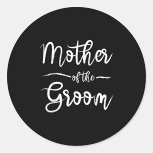 Sticker Rond Mère du marié, douche de mariage assortie