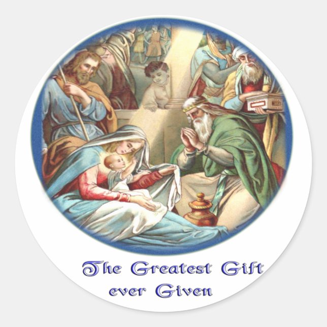 Sticker Rond Mère Marie (Devant)