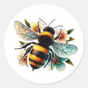 Sticker Rond Mère reine des fleurs