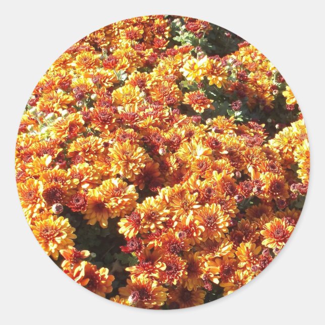 Sticker Rond Mères d'automne (Devant)