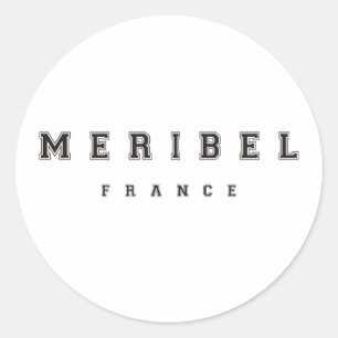 Sticker Rond Méribel France