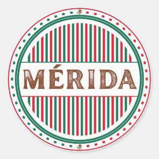 Sticker Rond Merida City Pride Emblem – Mexican Identity