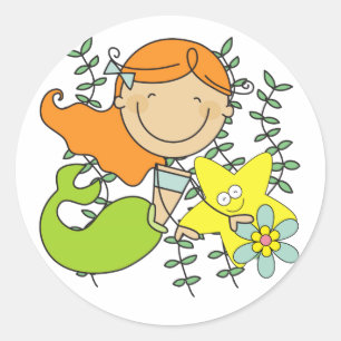 Sticker Rond Mermaid