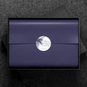 Sticker Rond Mermaid Chic Tail Lavande Merci violet