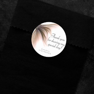 Sticker Rond Mermaid Posh Tail   Dusty Merci en terre cuite