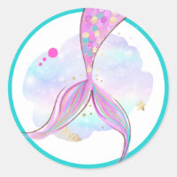 Mermaid Whimsical Sous La Fête D'Anniversaire De L