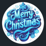 STICKER ROND MERRY CHRISTMAS<br><div class="desc">MERRY CHRISTMAS</div>