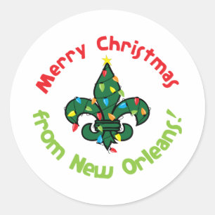 Sticker Rond Merry Christmas