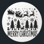 Sticker Rond MERRY CHRISTMAS clip art noir<br><div class="desc">Célébrez la saison des Fêtes avec un clip art festif de Noël de Joyeux, parfait pour ajouter de la joie de vacances à vos projets. Cette collection de joyeux Noël et d'images clipart de Noël comprend des options gratuites et premium idéales pour créer des cartes personnalisées, des décors de vacances,...</div>