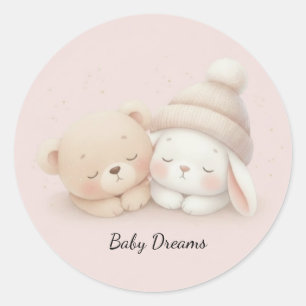 Sticker Rond MerryMist Baby Dreams: Winter Blush – Nurserie Eth