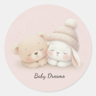 Sticker Rond MerryMist Baby Dreams: Winter Blush – Nurserie Eth